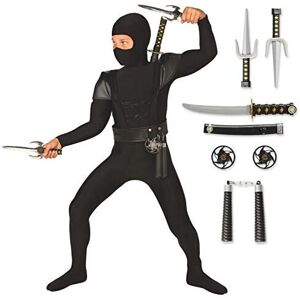 Morph Kids Ninja Costume Childrens Black Kung Fu Outfit For Boys & Girls Small Morph Kids Ninja Costume Childrens Black Kung Fu Outfit For Boys & Girls Small