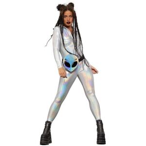 Smiffys (M) Fever Miss Whiplash Mirror Holographic Costume Womens Smiffys (M) Fever Miss Whiplash Mirror Holographic Costume Womens