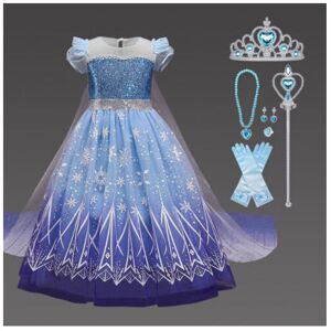 FATCAT (3-4, Elsa Dress Set) Girls Kids Frozen Elsa Princess Fancy Dress Up Party Costu FATCAT (3-4, Elsa Dress Set) Girls Kids Frozen Elsa Princess Fancy Dress Up Party Costu