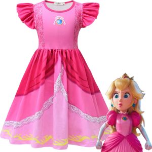 Unbranded (150yard) Kids Super Mario Princess Peach Cosplay Costume Pink Dress Halloween P Unbranded (150yard) Kids Super Mario Princess Peach Cosplay Costume Pink Dress Halloween P