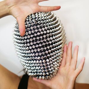 YETP STAR (Silver) Studded Spikes Full Face Mask Cover Halloween Cosplay Funny Mask Night YETP STAR (Silver) Studded Spikes Full Face Mask Cover Halloween Cosplay Funny Mask Night