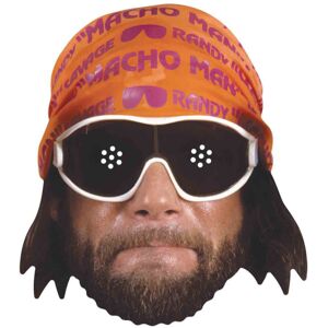 Macho Man Randy Savage WWE Wrestler Official Single 2D Card Party Face Mask Macho Man Randy Savage WWE Wrestler Official Single 2D Card Party Face Mask