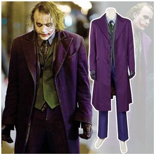 Aizmu (XL?175-180?) Movie Joker Heath Ledger Costume Cosplay Knight Coat Shirt Vest Fu Aizmu (XL?175-180?) Movie Joker Heath Ledger Costume Cosplay Knight Coat Shirt Vest Fu