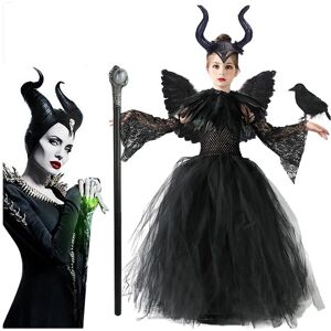 Unbranded (L) Kids Maleficent Angelina Jolie Cosplay Dress Halloween Unbranded (L) Kids Maleficent Angelina Jolie Cosplay Dress Halloween