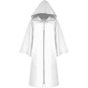 Unbranded (White, XL) Wizard Witch Mantle Outfit Unisex Cloak Adults Vampires Robe Cosplay Unbranded (White, XL) Wizard Witch Mantle Outfit Unisex Cloak Adults Vampires Robe Cosplay