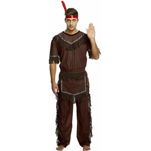 Henbrandt Adult Mens Red Native American Chief Sitting Bull Fancy Dress Costume - Includes Henbrandt Adult Mens Red Native American Chief Sitting Bull Fancy Dress Costume - Includes