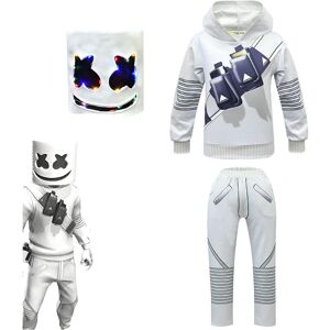 Unbranded (160) Kids MarshMello DJ LED Mask Hoodie Cosplay Unbranded (160) Kids MarshMello DJ LED Mask Hoodie Cosplay