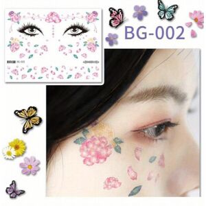 Unbranded Womens Temporary Tattoo Sticker Strawberry Flower Butterfly Waterproof Face Stic Unbranded Womens Temporary Tattoo Sticker Strawberry Flower Butterfly Waterproof Face Stic