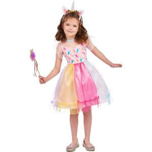 Rubies (M 7-9 years (120-130 cm)) Girls' multicolored unicorn costume Rubies (M 7-9 years (120-130 cm)) Girls' multicolored unicorn costume
