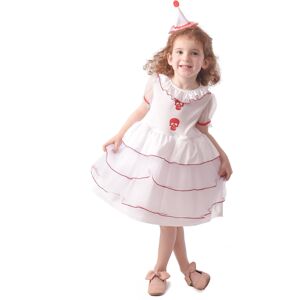 Rubies (M 7-9 years (120-130 cm)) White clown skull costume for girls Rubies (M 7-9 years (120-130 cm)) White clown skull costume for girls