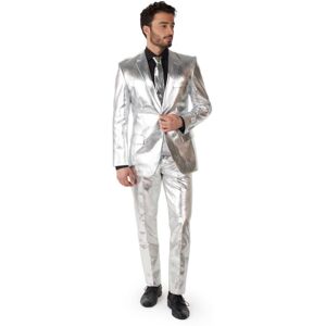OppoSuits Silver Men's Costume - Formal & Party Wear OppoSuits Silver Men's Costume - Formal & Party Wear