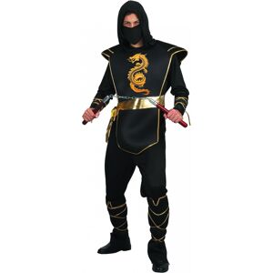 Rubies Men's black and gold ninja costume Rubies Men's black and gold ninja costume
