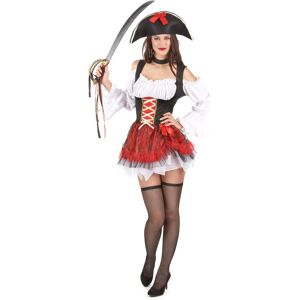 Rubies (S / M) Sexy white and red pirate costume for women Rubies (S / M) Sexy white and red pirate costume for women
