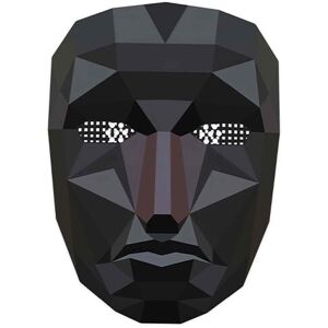 Star Cutouts Squid Game Inspired Polygon Cardboard Face Mask Star Cutouts Squid Game Inspired Polygon Cardboard Face Mask