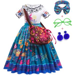 SRJ STAR (9-10T(Tag 150), Mirabel 4pcs set) Encanto Costume Frozen Anna Elsa Princess Dr SRJ STAR (9-10T(Tag 150), Mirabel 4pcs set) Encanto Costume Frozen Anna Elsa Princess Dr