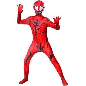 Unbranded (120 Fit Height 110-120cm, Red) Kids Venom Carnage Superhero Suit Boy Party Cosp Unbranded (120 Fit Height 110-120cm, Red) Kids Venom Carnage Superhero Suit Boy Party Cosp