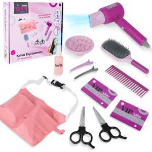 deAO Toys Kids Pretend Makeup & Hair Styling Set Glitter Beauty Kit with Hairdryer Comb an deAO Toys Kids Pretend Makeup & Hair Styling Set Glitter Beauty Kit with Hairdryer Comb an