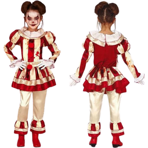 XYLFLY (10-12 Years) Kids Halloween Killer Clown Costume Children Circus Fancy Dress Bo XYLFLY (10-12 Years) Kids Halloween Killer Clown Costume Children Circus Fancy Dress Bo