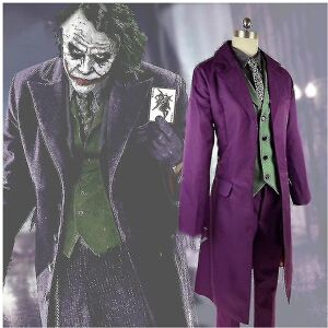 Unbranded (full set, XXL man) High-quality Heath Ledger Cosplay Suit Halloween Mens Movie Unbranded (full set, XXL man) High-quality Heath Ledger Cosplay Suit Halloween Mens Movie
