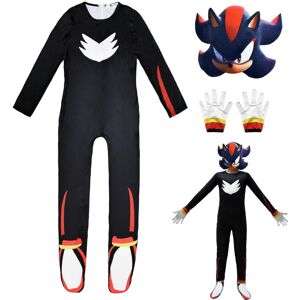 Unbranded (Black, 140cm) Kids Sonic Festival Party Cosplay Dress Up One Piece Bodysuit Gif Unbranded (Black, 140cm) Kids Sonic Festival Party Cosplay Dress Up One Piece Bodysuit Gif