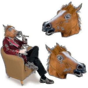 Unbranded (Brown Horse) Horse Head Mask Dance Party Cute Animal Headdress Unbranded (Brown Horse) Horse Head Mask Dance Party Cute Animal Headdress
