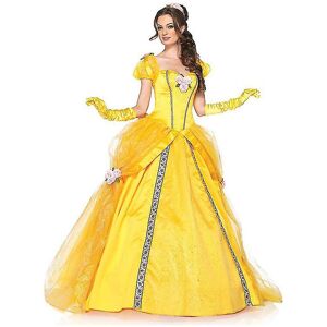 Unbranded (Dress AND Gloves, M) Halloween Costume Belle Princess Dress Adult Beauty And Be Unbranded (Dress AND Gloves, M) Halloween Costume Belle Princess Dress Adult Beauty And Be
