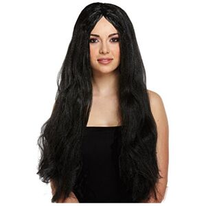 Henbrandt Adult Halloween Long Black Straight Witch Wig Fancy Dress Accessory 65cm Henbrandt Adult Halloween Long Black Straight Witch Wig Fancy Dress Accessory 65cm
