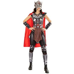Rubies Official Marvel Thor Love & Thunder Movie, Mighty Thor Ladies Deluxe Cost Rubies Official Marvel Thor Love & Thunder Movie, Mighty Thor Ladies Deluxe Cost