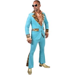 Magic by Freddy (Small 38/40" chest) Deluxe 70's Velvet Pimp - Turquoise & Tiger Magic by Freddy (Small 38/40" chest) Deluxe 70's Velvet Pimp - Turquoise & Tiger