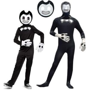 Unbranded (6-7years) Bendy And The Ink Machine Kids Boy Jumpsuit mask Fancy Costume Unbranded (6-7years) Bendy And The Ink Machine Kids Boy Jumpsuit mask Fancy Costume