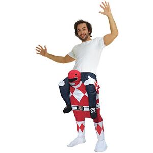 Morph MCPBLPRRE Piggyback Fancy Dress Costume, Red Power Ranger, One Size Morph MCPBLPRRE Piggyback Fancy Dress Costume, Red Power Ranger, One Size