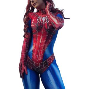 Unbranded (M) Women Spiderman Bodysuit Halloween Superhero Cosplay Costume Catsuit Stretch Unbranded (M) Women Spiderman Bodysuit Halloween Superhero Cosplay Costume Catsuit Stretch