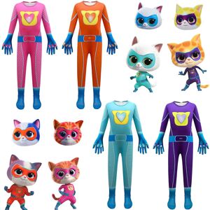 Unbranded (Purple, 140cm) New Children Superkitties Cosplay Jumpsuits For Kids Suits Hallo Unbranded (Purple, 140cm) New Children Superkitties Cosplay Jumpsuits For Kids Suits Hallo