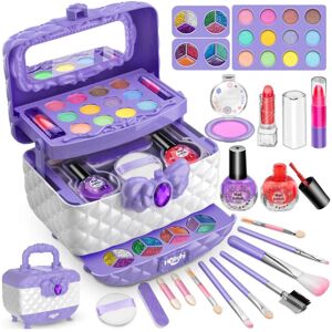 Unbranded (Purple) Kids Washable Makeup Girls Toys - Girls Makeup Kit For Kids Make Up Set Unbranded (Purple) Kids Washable Makeup Girls Toys - Girls Makeup Kit For Kids Make Up Set