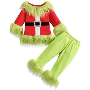 Unbranded (4-5Years) Kids Baby Boy Girl Green Monster Christmas Deluxe Costume Set Fur Swe Unbranded (4-5Years) Kids Baby Boy Girl Green Monster Christmas Deluxe Costume Set Fur Swe