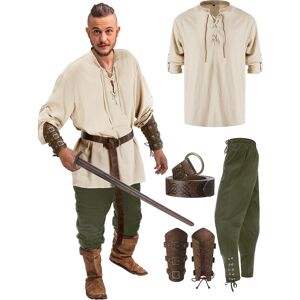 Unbranded (Stylish Color, X-Large) 4 Pcs Halloween Men's Renaissance Costume Set Medieval Unbranded (Stylish Color, X-Large) 4 Pcs Halloween Men's Renaissance Costume Set Medieval