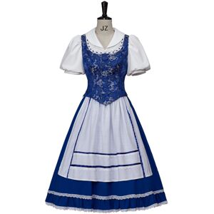 Unbranded (L) Princess Belle Maid Dress Musical Cosplay Costume Unbranded (L) Princess Belle Maid Dress Musical Cosplay Costume