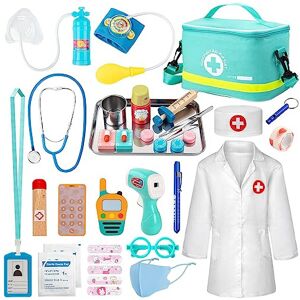 Brand: Sundaymot Sundaymot Doctors Set for Kids, 34 Pcs Kids Doctors Wooden Kit, with Real Stetho Brand: Sundaymot Sundaymot Doctors Set for Kids, 34 Pcs Kids Doctors Wooden Kit, with Real Stetho