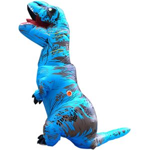 BGHONE (Blue Dinosaur, Fit Height 120-145cm) Adult Kids T-Rex Dinosaur Inflatable Costu BGHONE (Blue Dinosaur, Fit Height 120-145cm) Adult Kids T-Rex Dinosaur Inflatable Costu