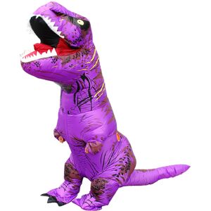 BGHONE (Purple Dinosaur, Fit Height 120-145cm) Adult Kids T-Rex Dinosaur Inflatable Cos BGHONE (Purple Dinosaur, Fit Height 120-145cm) Adult Kids T-Rex Dinosaur Inflatable Cos