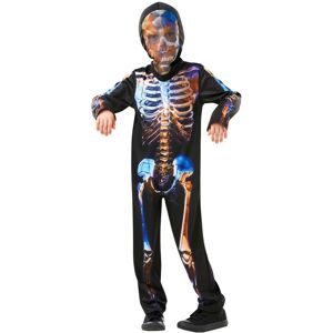 (5-6 Years, Black/Blue) Rubies Boys Skeleton Glow In The Dark Costume Suit (5-6 Years, Black/Blue) Rubies Boys Skeleton Glow In The Dark Costume Suit