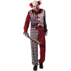 (Standard, Red/Black/White) Rubies Mens Evil Clown Costume (Standard, Red/Black/White) Rubies Mens Evil Clown Costume