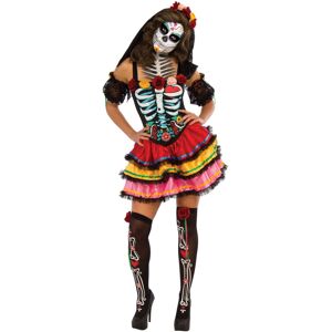 (XL, Black/Red/White) Rubies Womens/Ladies Day Of The Dead Seniora Costume (XL, Black/Red/White) Rubies Womens/Ladies Day Of The Dead Seniora Costume