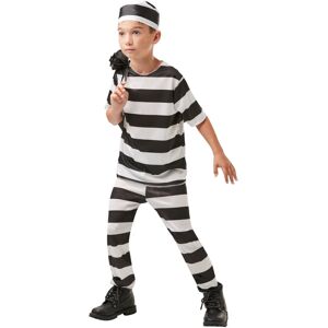 (M, Black/White) Rubies Childrens/Kids Prisoner Costume Top & Bottoms (M, Black/White) Rubies Childrens/Kids Prisoner Costume Top & Bottoms