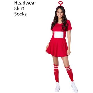 Unbranded (Red, M) Teletubbies Tinky Winky Dipsy Laalaa Po Women Cosplay Costume Halloween Unbranded (Red, M) Teletubbies Tinky Winky Dipsy Laalaa Po Women Cosplay Costume Halloween