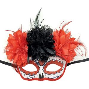 Unbranded (Pingtou Sanhong) Mexican Dead Festival Makeup Dance Mask Mask Halloween Cosplay Unbranded (Pingtou Sanhong) Mexican Dead Festival Makeup Dance Mask Mask Halloween Cosplay