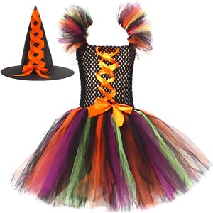 Gogerstar (S, Orange) Girls Halloween Witch Costume Magic Witch Fancy Dress Party Witch Pr Gogerstar (S, Orange) Girls Halloween Witch Costume Magic Witch Fancy Dress Party Witch Pr