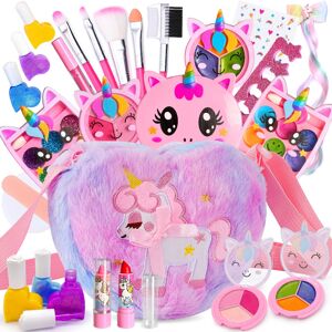 Lubibi Unicorn Makeup Sets For Girls, 21PCS Kids Washable Make Up Starter Kit With Unic Lubibi Unicorn Makeup Sets For Girls, 21PCS Kids Washable Make Up Starter Kit With Unic