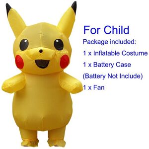 GOPLUSHTOY (For Child Height 120-140cm) Pokemon Pikachu Inflatable Costume Set Cosplay Part GOPLUSHTOY (For Child Height 120-140cm) Pokemon Pikachu Inflatable Costume Set Cosplay Part