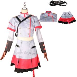 Unbranded (Red, S) Kasane Teto Cosplay Costume Dress Set Cartoon Role Play Halloween Party Unbranded (Red, S) Kasane Teto Cosplay Costume Dress Set Cartoon Role Play Halloween Party